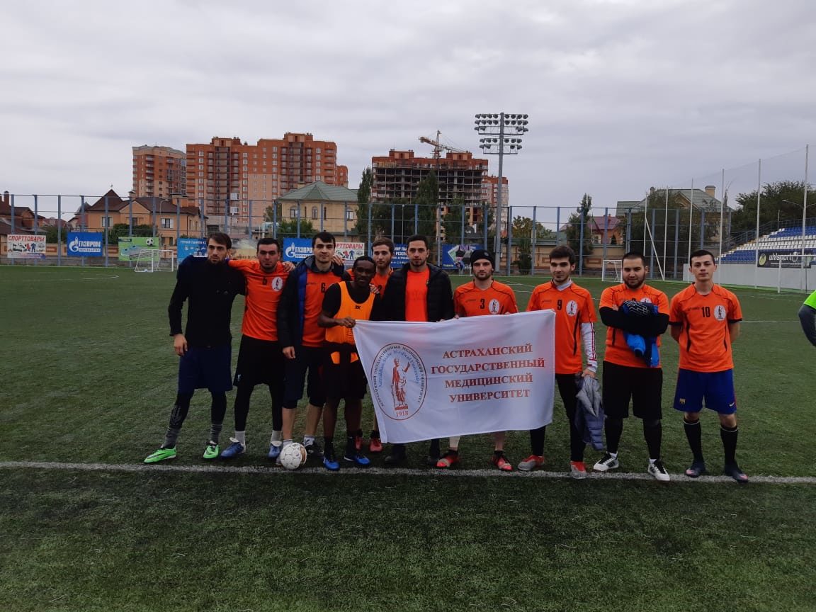 Сборная команда Астраханского ГМУ впервые принимает участие в турнире по мини-футболу