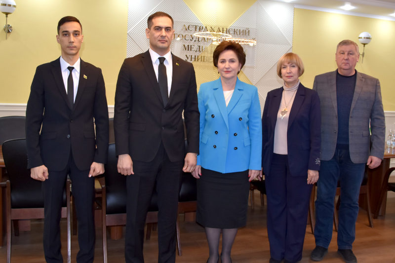 Новый консул Туркменистана в Астрахани Нуры Голлиев посетил Астраханский ГМУ