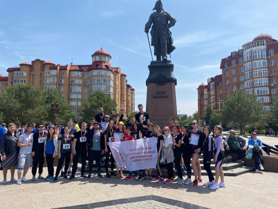 Студенты Астраханского ГМУ – призеры легкоатлетической эстафеты