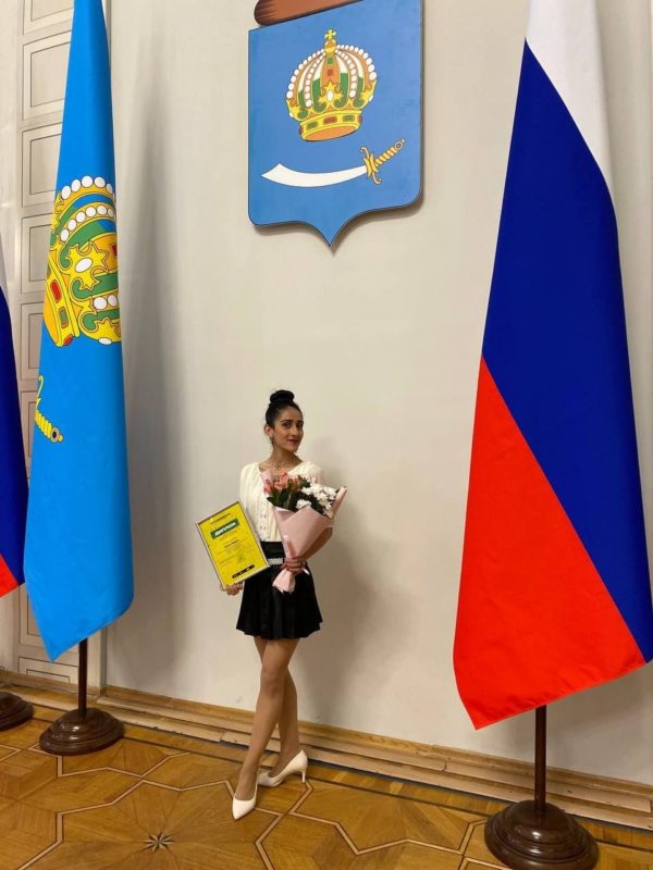 Иностранная студентка Астраханского ГМУ стала лауреатом фестиваля “Российская студенческая весна – 2024”!
