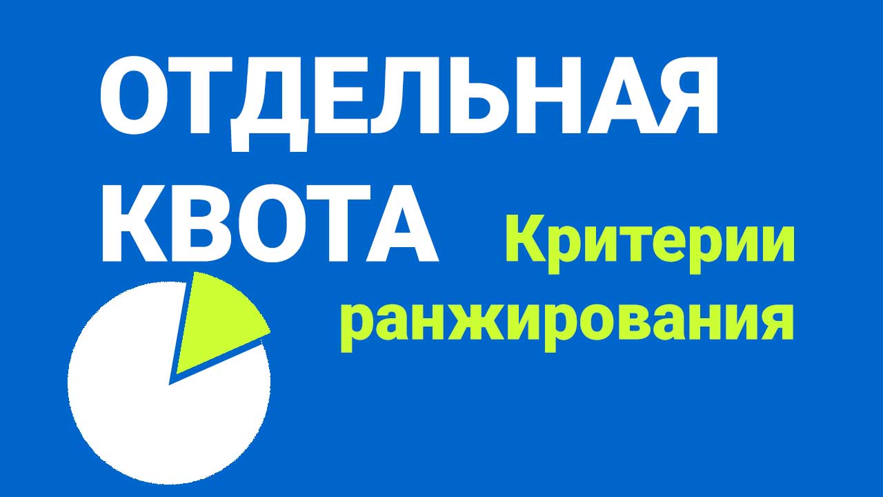 Информация для поступающих по отдельной квоте!!!