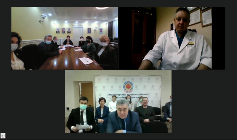 Онлайн заседание комиссии по развитию здравоохранения в Республике Калмыкия