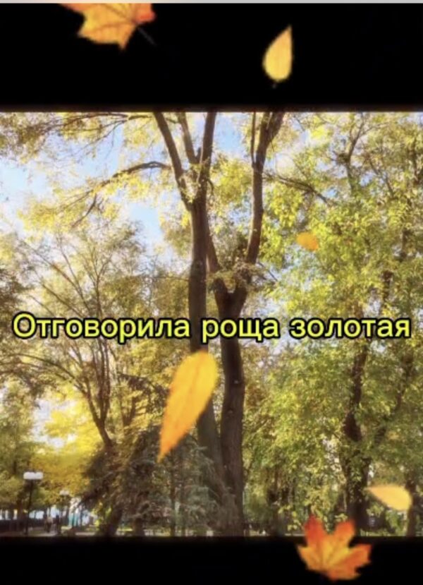 «ЗАКРУЖИЛАСЬ ЛИСТВА ЗОЛОТАЯ…»
