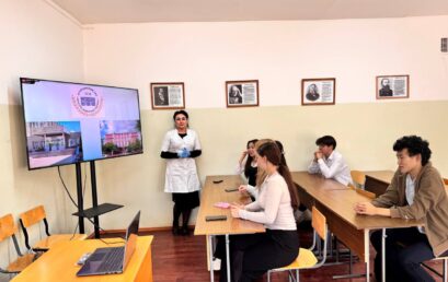 Профориентационное занятие со школьниками в рамках программы «Юный гигиенист»